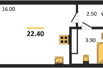 Фото №1: Студия 22 м² - Краснодар, мкр. жилой комплекс Самолёт-6, 