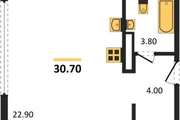 Фото №1: Студия 30 м² - Краснодар, мкр. жилой комплекс Самолёт-6, 