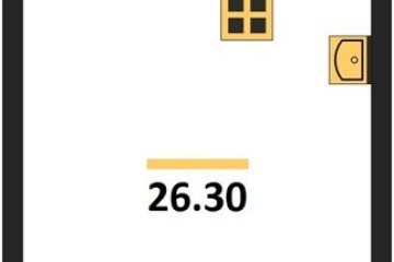 Фото №1: Студия 26 м² - Краснодар, мкр. жилой комплекс Самолёт-6, 
