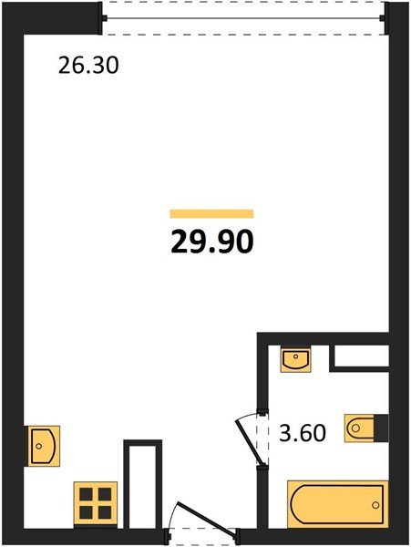 Фото №1: Студия 29 м² - Краснодар, Прикубанский внутригородской округ, мкр. жилой комплекс Самолёт-6