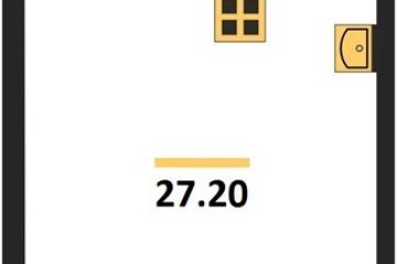 Фото №1: Студия 27 м² - Краснодар, мкр. жилой комплекс Самолёт-6, 
