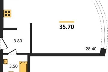 Фото №1: Студия 35 м² - Краснодар, мкр. жилой комплекс Самолёт-6, 
