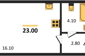 Фото №1: Студия 23 м² - Краснодар, мкр. жилой комплекс Самолёт-6, 