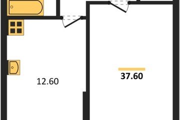 Фото №1: 1-комнатная квартира 37 м² - Краснодар, мкр. жилой комплекс Самолёт-6, 