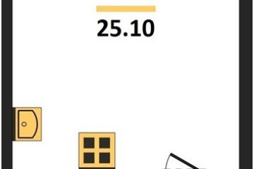 Фото №1: Студия 25 м² - Краснодар, мкр. жилой комплекс Самолёт-6, 