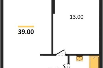 Фото №1: 1-комнатная квартира 39 м² - Краснодар, мкр. жилой комплекс Самолёт-6, 