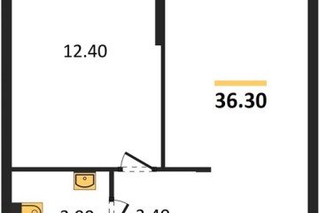 Фото №1: 1-комнатная квартира 36 м² - Краснодар, мкр. жилой комплекс Самолёт-6, 