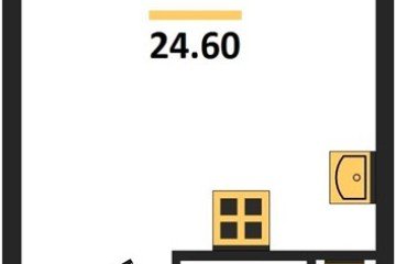 Фото №1: Студия 24 м² - Краснодар, мкр. жилой комплекс Самолёт-6, 