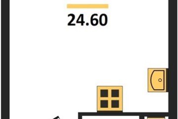 Фото №1: Студия 24 м² - Краснодар, мкр. жилой комплекс Самолёт-6, 