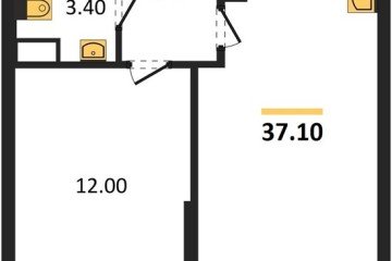 Фото №1: 1-комнатная квартира 37 м² - Краснодар, мкр. жилой комплекс Самолёт-6, 