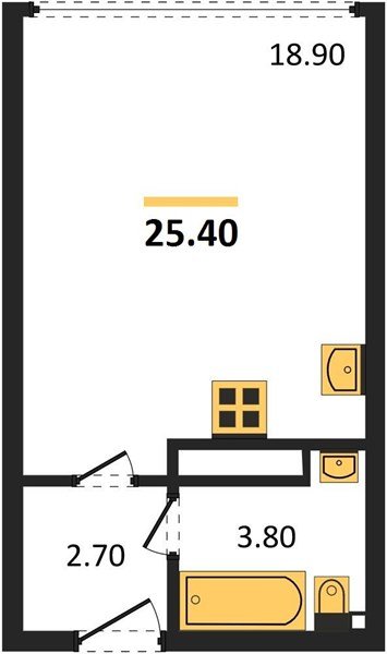 Фото №1: Студия 25 м² - Краснодар, Прикубанский внутригородской округ, мкр. жилой комплекс Самолёт-6