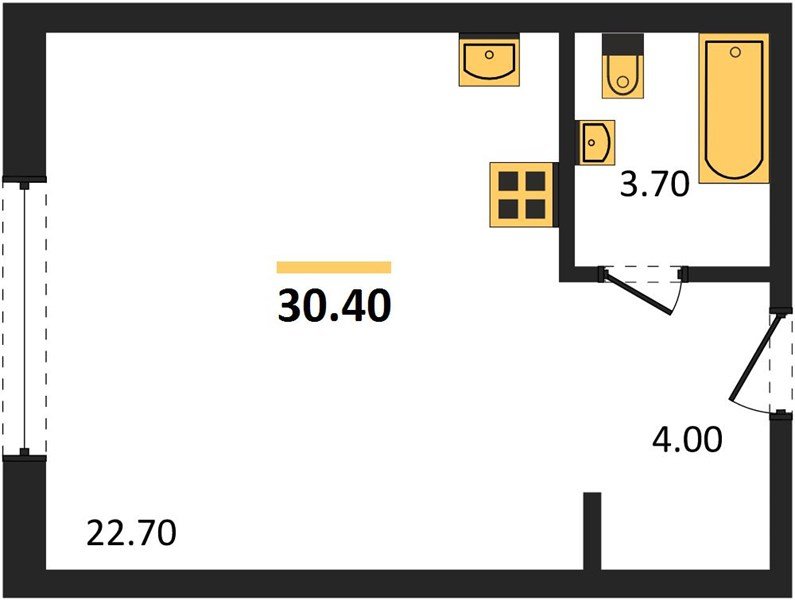 Фото №1: Студия 30 м² - Краснодар, Прикубанский внутригородской округ, мкр. жилой комплекс Самолёт-6