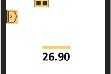 Фото №1: Студия 26 м² - Краснодар, мкр. жилой комплекс Самолёт-6, 
