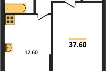 Фото №1: 1-комнатная квартира 37 м² - Краснодар, мкр. жилой комплекс Самолёт-6, 