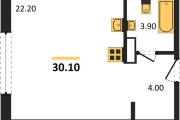 Фото №1: Студия 30 м² - Краснодар, мкр. жилой комплекс Самолёт-6, 
