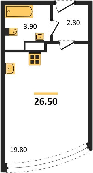 Фото №1: Студия 26 м² - Краснодар, Прикубанский внутригородской округ, мкр. жилой комплекс Самолёт-6