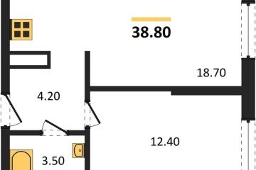 Фото №1: 1-комнатная квартира 38 м² - Краснодар, мкр. жилой комплекс Самолёт-6, 