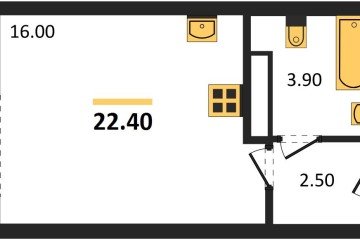 Фото №1: Студия 22 м² - Краснодар, мкр. жилой комплекс Самолёт-6, 