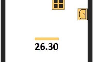 Фото №1: Студия 26 м² - Краснодар, мкр. жилой комплекс Самолёт-6, 