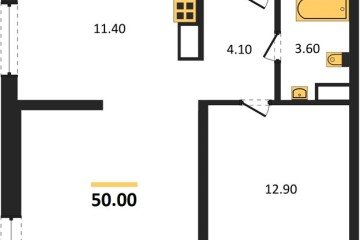 Фото №1: 2-комнатная квартира 50 м² - Краснодар, мкр. жилой комплекс Самолёт-6, 