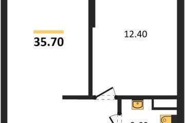 Фото №1: 1-комнатная квартира 35 м² - Краснодар, мкр. жилой комплекс Самолёт-6, 