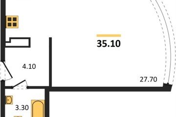Фото №1: Студия 35 м² - Краснодар, мкр. жилой комплекс Самолёт-6, 
