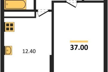 Фото №1: 1-комнатная квартира 37 м² - Краснодар, мкр. жилой комплекс Самолёт-6, 