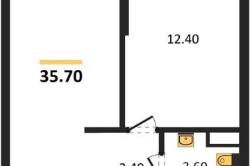 Фото №1: 1-комнатная квартира 35 м² - Краснодар, мкр. жилой комплекс Самолёт-6, 