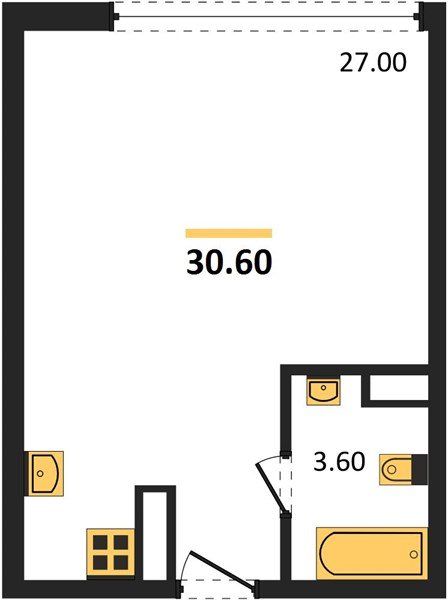Фото №1: Студия 30 м² - Краснодар, Прикубанский внутригородской округ, мкр. жилой комплекс Самолёт-6