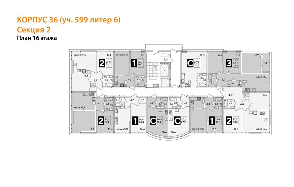 Фото №8: Студия 27 м² - Краснодар, Прикубанский внутригородской округ, мкр. жилой комплекс Самолёт-6
