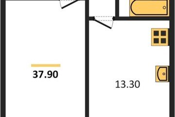 Фото №1: 1-комнатная квартира 37 м² - Краснодар, мкр. жилой комплекс Самолёт-6, 