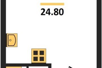 Фото №1: Студия 24 м² - Краснодар, мкр. жилой комплекс Самолёт-6, 