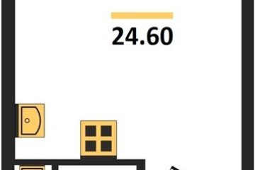 Фото №1: Студия 24 м² - Краснодар, мкр. жилой комплекс Самолёт-6, 