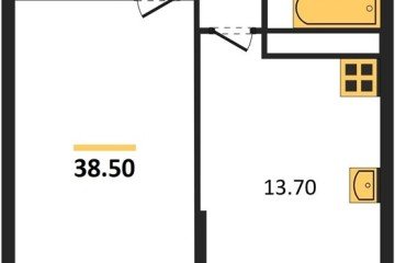 Фото №1: 1-комнатная квартира 38 м² - Краснодар, мкр. жилой комплекс Самолёт-6, 