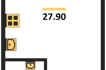 Фото №1: Студия 27 м² - Краснодар, мкр. жилой комплекс Самолёт-6, 