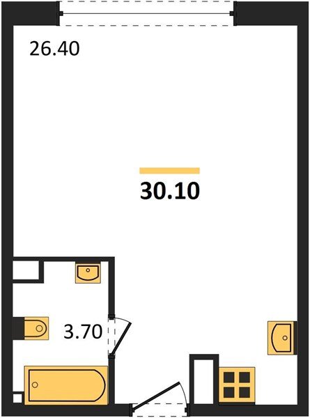 Фото №1: Студия 30 м² - Краснодар, жилой комплекс Самолёт-6