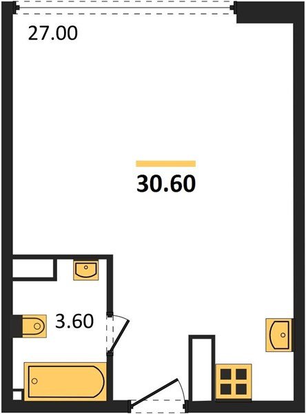 Фото №1: Студия 30 м² - Краснодар, жилой комплекс Самолёт-6