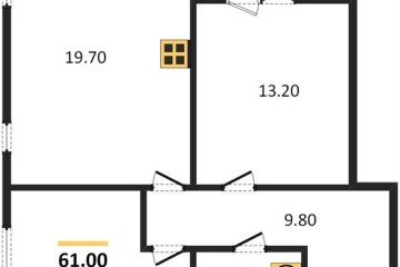 Фото №1: 2-комнатная квартира 61 м² - Краснодар, мкр. жилой комплекс Самолёт-6, 