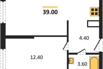 Фото №1: 1-комнатная квартира 39 м² - Краснодар, мкр. жилой комплекс Самолёт-6, 