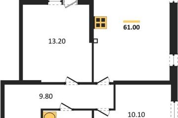 Фото №1: 2-комнатная квартира 61 м² - Краснодар, мкр. жилой комплекс Самолёт-6, 