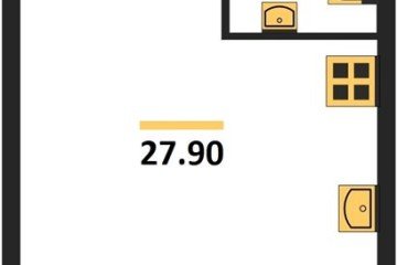 Фото №1: Студия 27 м² - Краснодар, мкр. жилой комплекс Самолёт-6, 