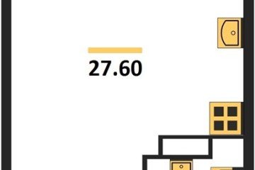 Фото №1: Студия 27 м² - Краснодар, мкр. жилой комплекс Самолёт-6, 