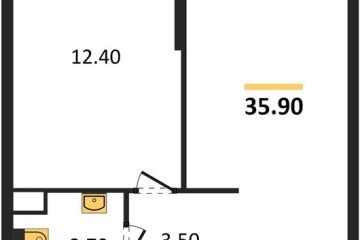 Фото №1: 1-комнатная квартира 35 м² - Краснодар, мкр. жилой комплекс Самолёт-6, 