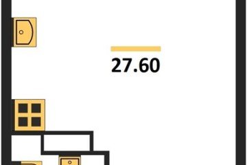 Фото №1: Студия 27 м² - Краснодар, мкр. жилой комплекс Самолёт-6, 