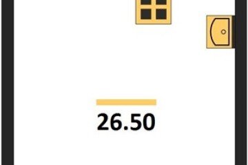 Фото №1: Студия 26 м² - Краснодар, мкр. жилой комплекс Самолёт-6, 