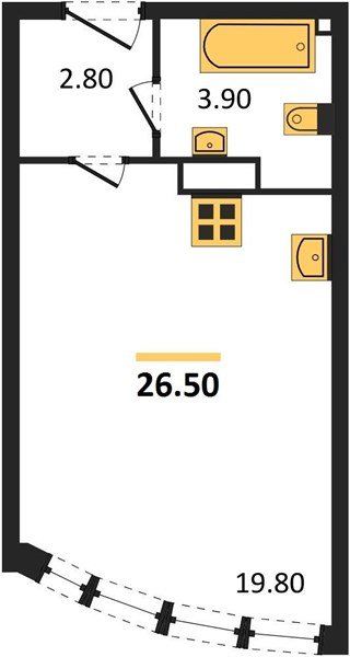 Фото №1: Студия 26 м² - Краснодар, Прикубанский внутригородской округ, мкр. жилой комплекс Самолёт-6