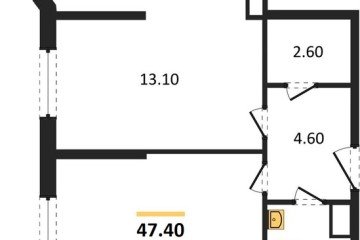 Фото №1: 2-комнатная квартира 47 м² - Краснодар, мкр. жилой комплекс Самолёт-6, 