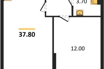 Фото №1: 1-комнатная квартира 37 м² - Краснодар, мкр. жилой комплекс Самолёт-6, 