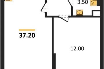 Фото №1: 1-комнатная квартира 37 м² - Краснодар, мкр. жилой комплекс Самолёт-6, 