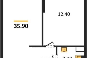 Фото №1: 1-комнатная квартира 35 м² - Краснодар, мкр. жилой комплекс Самолёт-6, 